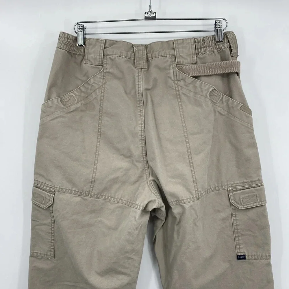 5.11 Tactical Series Canvas Pants Mens 36x30 Cream‎ 100% Cotton Cargo